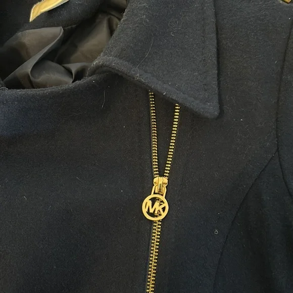 Michael Kors Navy pea coat - Picture 9 of 11